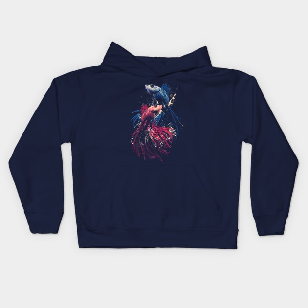 Aquarium Kids Hoodie by Moncheng